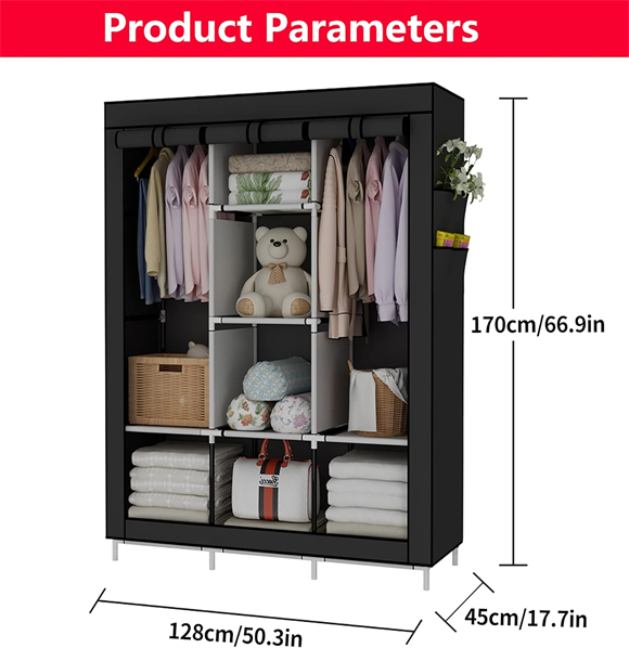 portable cloth wardrobe